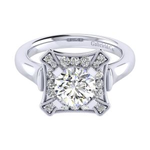 Gabriel 14 Karat Perfect Match Engagement Ring ER009C6AEW44JJ