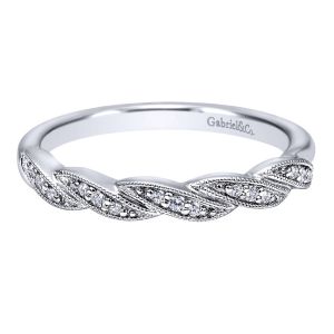 Gabriel 14 Karat Contemporary Wedding Band WB10434W44JJ