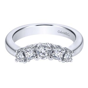 Gabriel 14 Karat Contemporary Wedding Band WB3817W44JJ