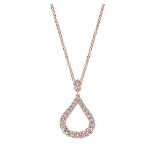 Gabriel Fashion 14 Karat Lusso Diamond Necklace NK4386K45JJ