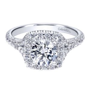 Gabriel 14 Karat Contemporary Engagement Ring ER10290W44JJ
