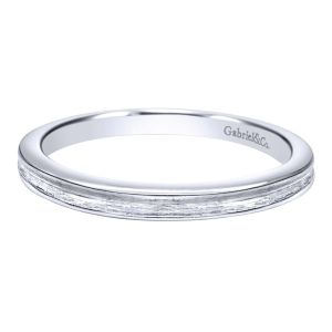 Gabriel 14 Karat Contemporary Wedding Band WB10091W4JJJ