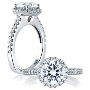 A.JAFFE Platinum Signature Engagement Ring MES569