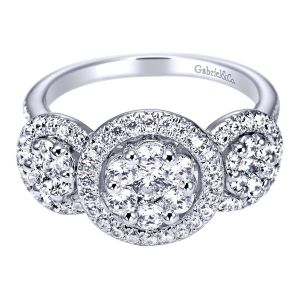 Gabriel 14 Karat Contemporary Engagement Ring ER94318W44JJ