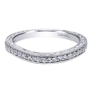 Gabriel 14 Karat Contemporary Wedding Band WB10222W44JJ