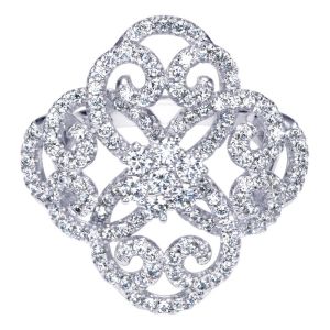 Gabriel Fashion 14 Karat Lace Ladies' Ring LR6662W44JJ