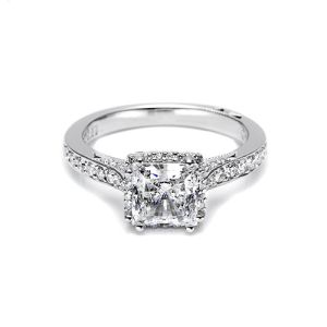 Tacori 18 Karat Dantela Engagement Ring 2620PRLGP