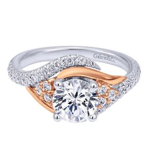 Gabriel 14 Karat Contemporary Engagement Ring ER10305T44JJ