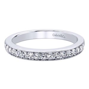 Gabriel 14 Karat Contemporary Wedding Band WB9588W44JJ