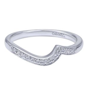 Gabriel 14 Karat Contemporary Wedding Band WB10948W44JJ