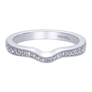 Gabriel 14 Karat Contemporary Wedding Band WB9302W44JJ