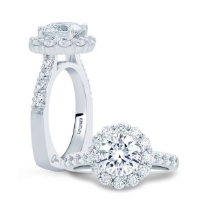 A.JAFFE Platinum Signature Engagement Ring MES691
