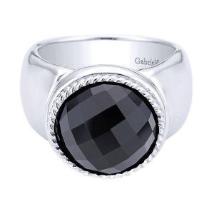 Gabriel Fashion Silver Braided Ladies' Ring LR6922SVJOX