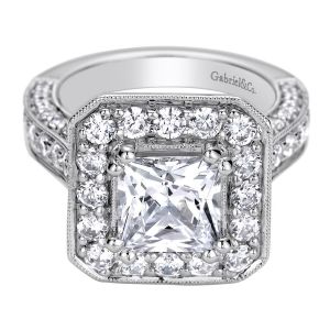 Gabriel 14 Karat Contemporary Engagement Ring ER9251W44JJ