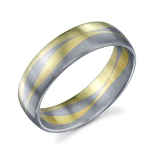 273255 Christian Bauer 18 Karat Two-Tone Wedding Ring / Band