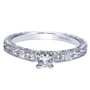 Gabriel 14 Karat Victorian Engagement Ring ER98730W44JJ