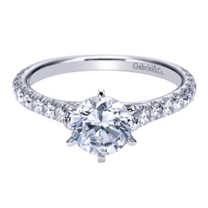 Gabriel 14 Karat Contemporary Engagement Ring ER7430W44JJ