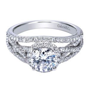 Gabriel 14 Karat Contemporary Engagement Ring ER7798W44JJ