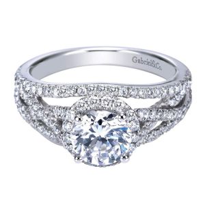 Gabriel 14 Karat Contemporary Engagement Ring ER7798W44JJ