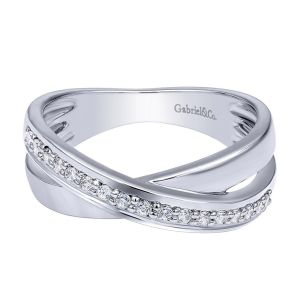 Gabriel Fashion 14 Karat Modern Ladies' Ring LR4261W44JJ