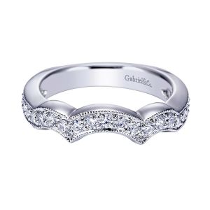 Gabriel 14 Karat Victorian Wedding Band WB4135W44JJ