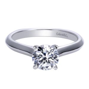 Gabriel 14 Karat Contemporary Engagement Ring ER8177W4JJJ