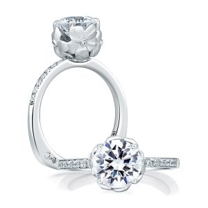 A.JAFFE 18 Karat Signature Engagement Ring MES563