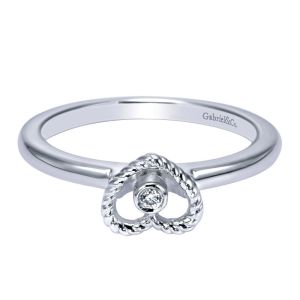 Gabriel Fashion Silver Stackable Stackable Ladies' Ring LR6787-7SV5JJ