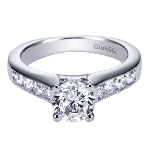 Gabriel 14 Karat Contemporary Engagement Ring ER3962W44JJ