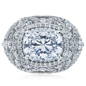 Tacori HT2612CU10X8 18 Karat RoyalT Engagement Ring