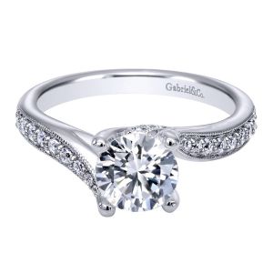 Gabriel 14 Karat Victorian Engagement Ring ER10794W44JJ