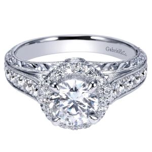 Gabriel 14 Karat Victorian Engagement Ring ER8878W44JJ