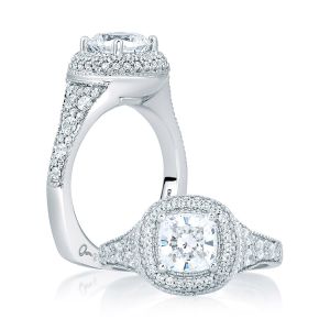 A.JAFFE 14 Karat Signature Engagement Ring MES641