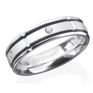Verragio Platinum In-Gauge Diamond Wedding Band RUD-6965