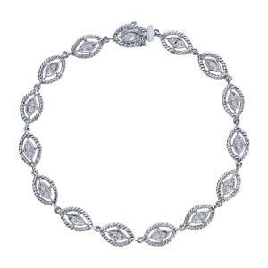 Gabriel Fashion 14 Karat Hampton Diamond Tennis Bracelet TB2270W45JJ