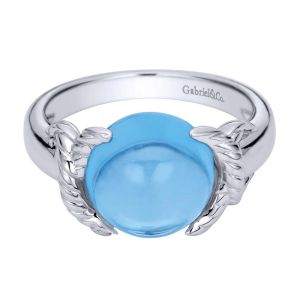Gabriel Fashion Silver Braided Ladies' Ring LR6984SVJBT