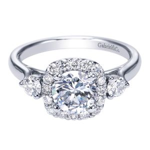 Gabriel 14 Karat Contemporary Engagement Ring ER7510W44JJ