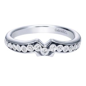 Gabriel 14 Karat Contemporary Wedding Band WB6030W44JJ