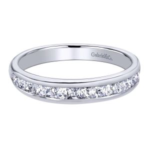 Gabriel 14 Karat Contemporary Wedding Band WB9696W44JJ