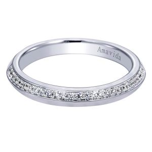 Gabriel 14 Karat Contemporary Wedding Band WB6154W44JJ
