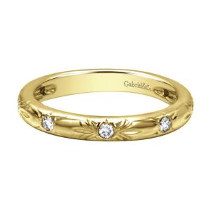 Gabriel Fashion 14 Karat Stackable Stackable Ladies' Ring LR4828Y44JJ
