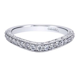 Gabriel 14 Karat Victorian Wedding Band WB10927W44JJ