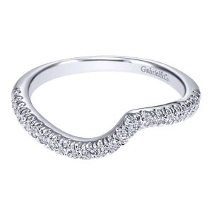 Gabriel 14 Karat Contemporary Wedding Band WB10309W44JJ