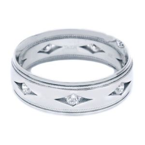 Tacori 877WD Platinum Crescent Wedding Band