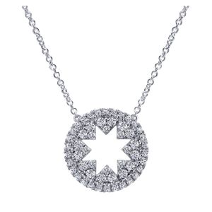 Gabriel Fashion 14 Karat Lusso Diamond Necklace NK4927W45JJ
