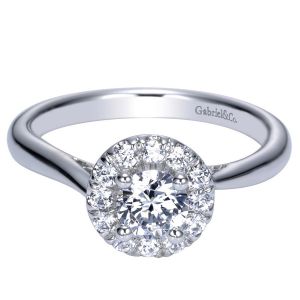Gabriel 14 Karat Contemporary Engagement Ring ER98530W44JJ