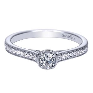 Gabriel 14 Karat Victorian Engagement Ring ER98518W44JJ