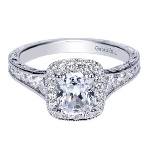 Gabriel 14 Karat Victorian Engagement Ring ER8793W44JJ