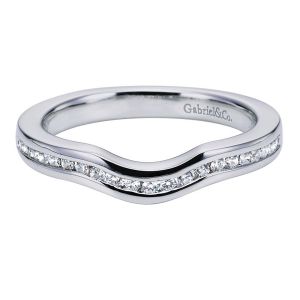 Gabriel 14 Karat Contemporary Wedding Band WB5740W44JJ