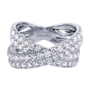 Gabriel Fashion 14 Karat Lusso Diamond Ladies' Ring LR5725W44JJ